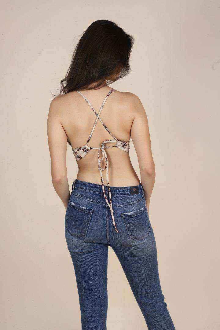 Self Adjusted Padded Off-White Bralette