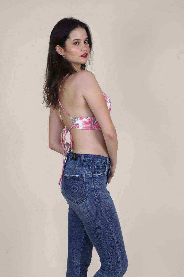 Self Adjusted Padded Floral Bralette