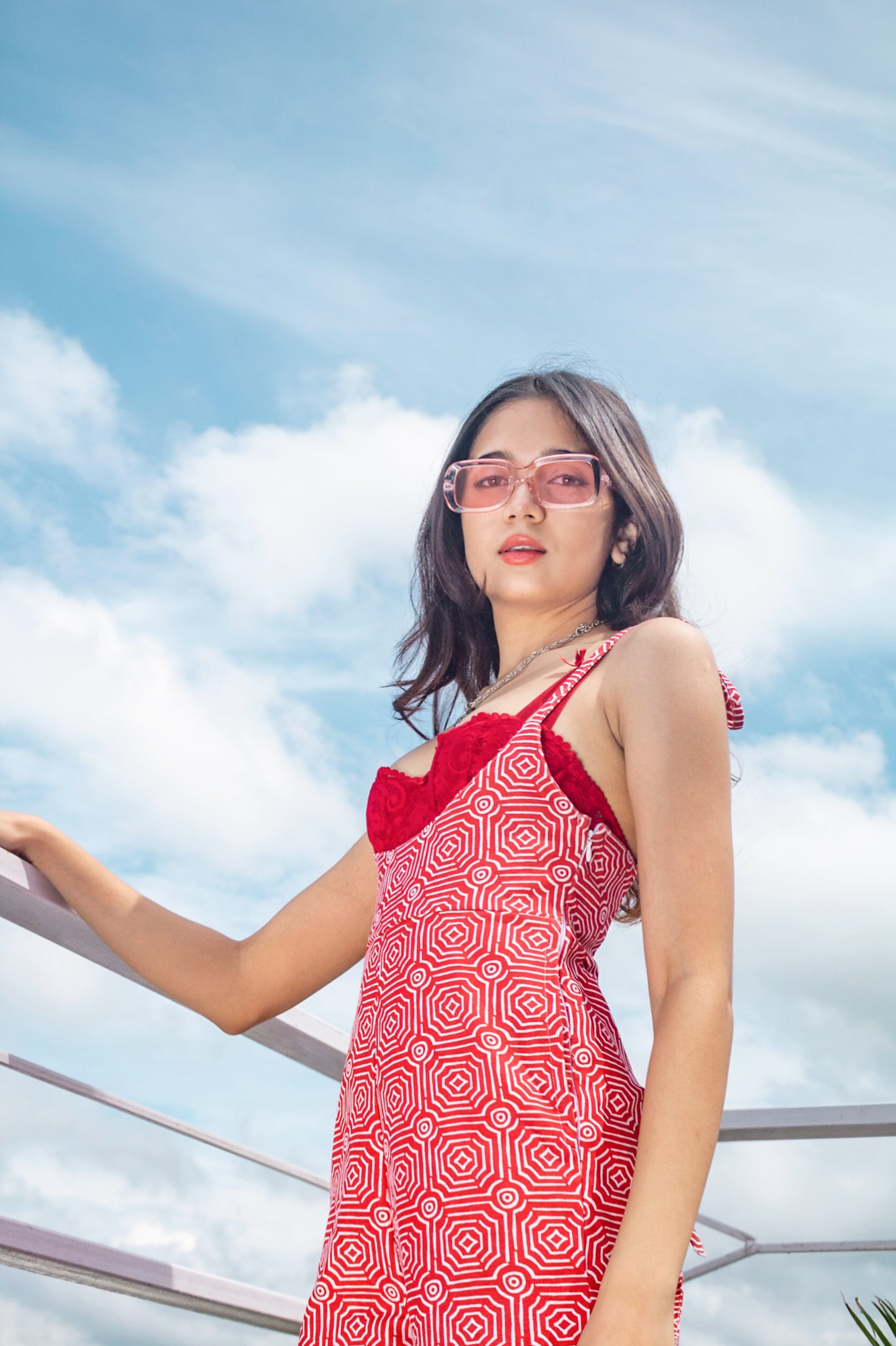 Red Boxes Abstract Jumpsuit