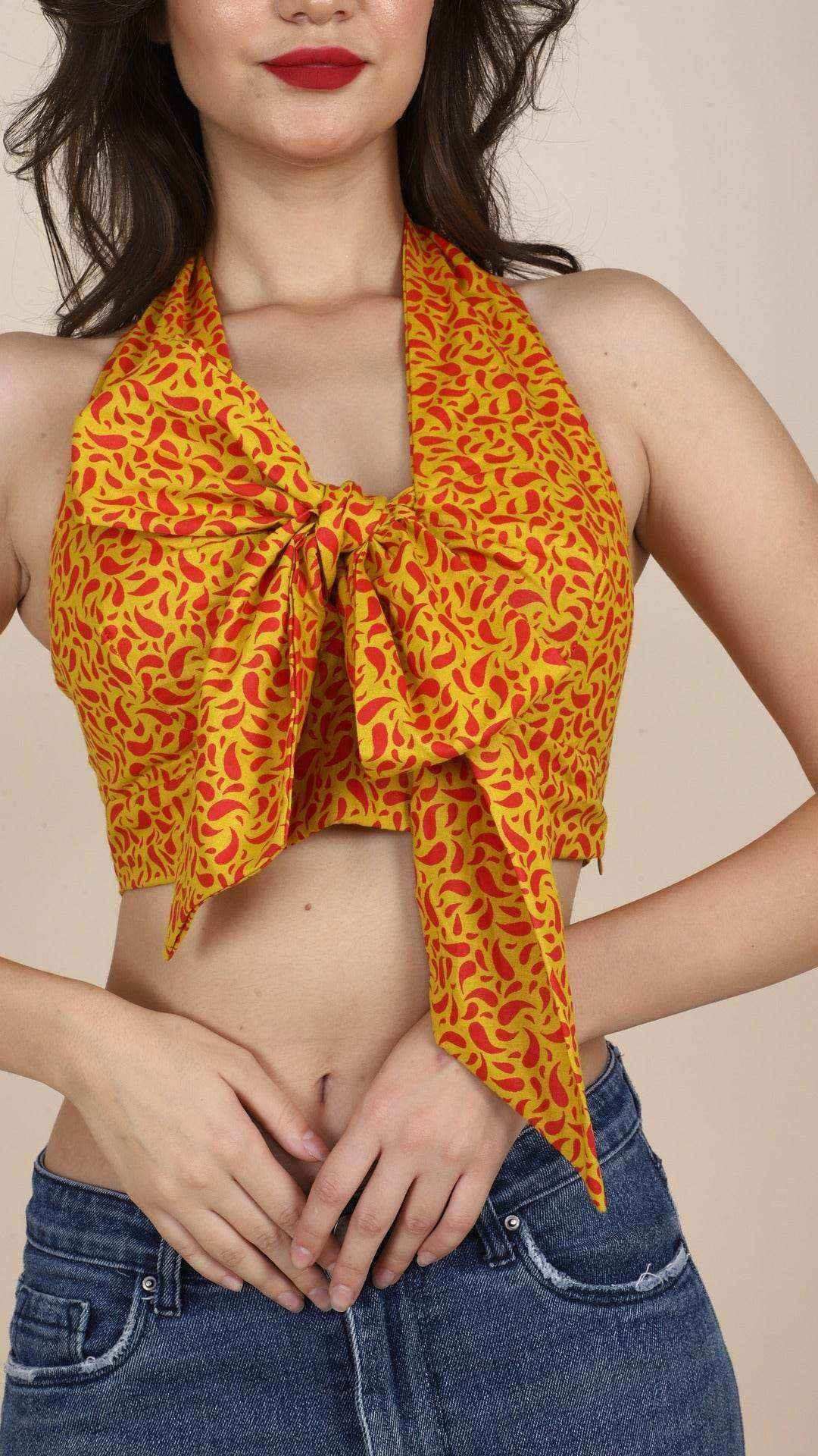 Yellow Non-Padded Bralette