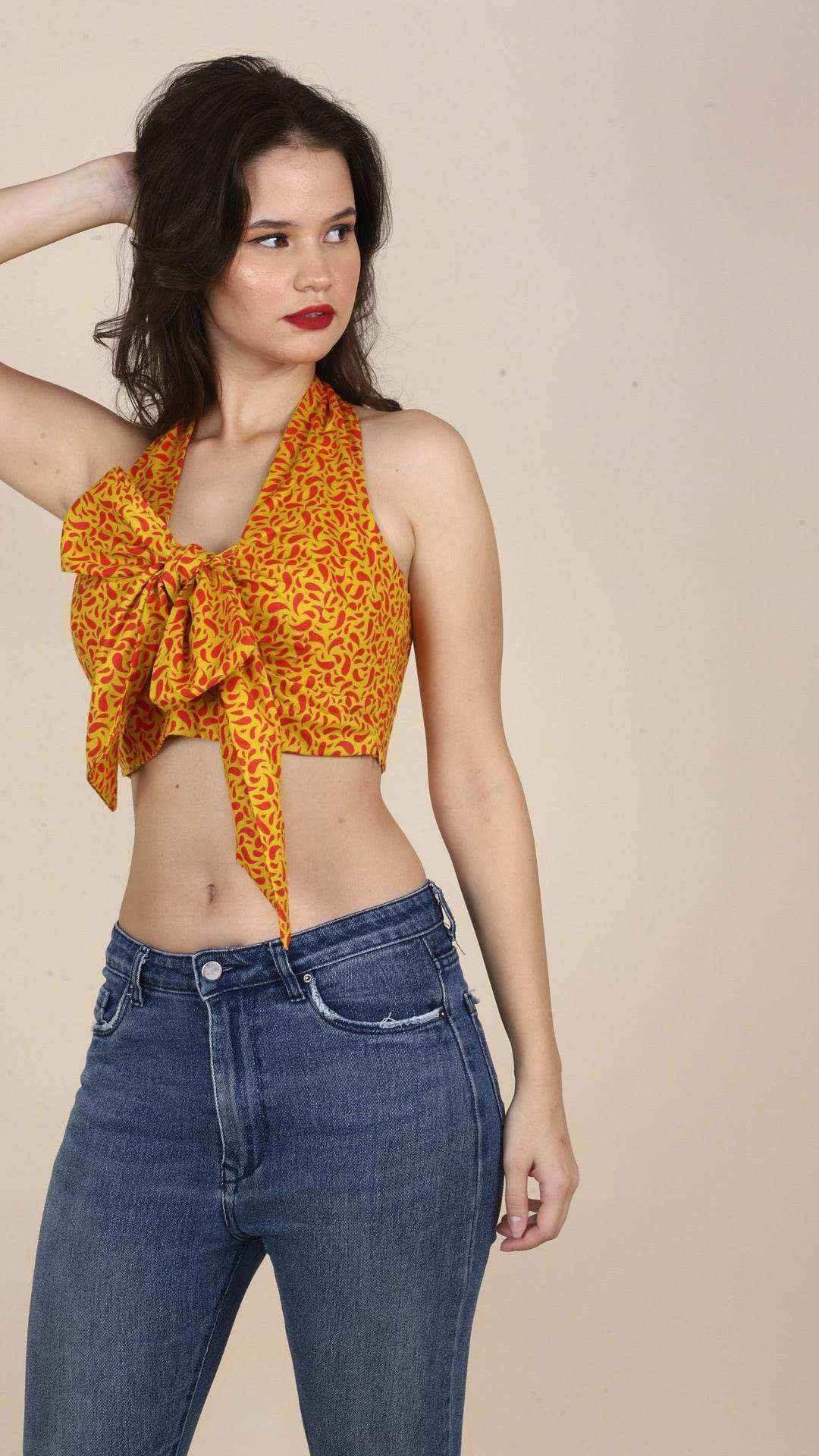 Yellow Non-Padded Bralette