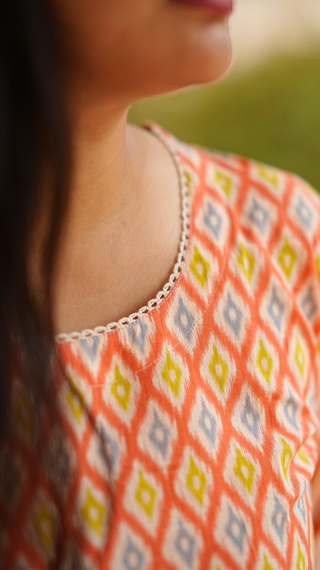 Abstract Print Short Kurti