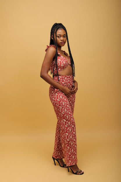 Floral Printed Cord-set