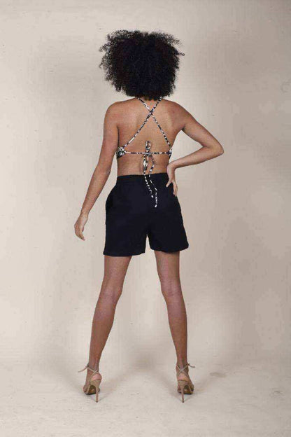 Self Adjusted Padded Abstract Bralette