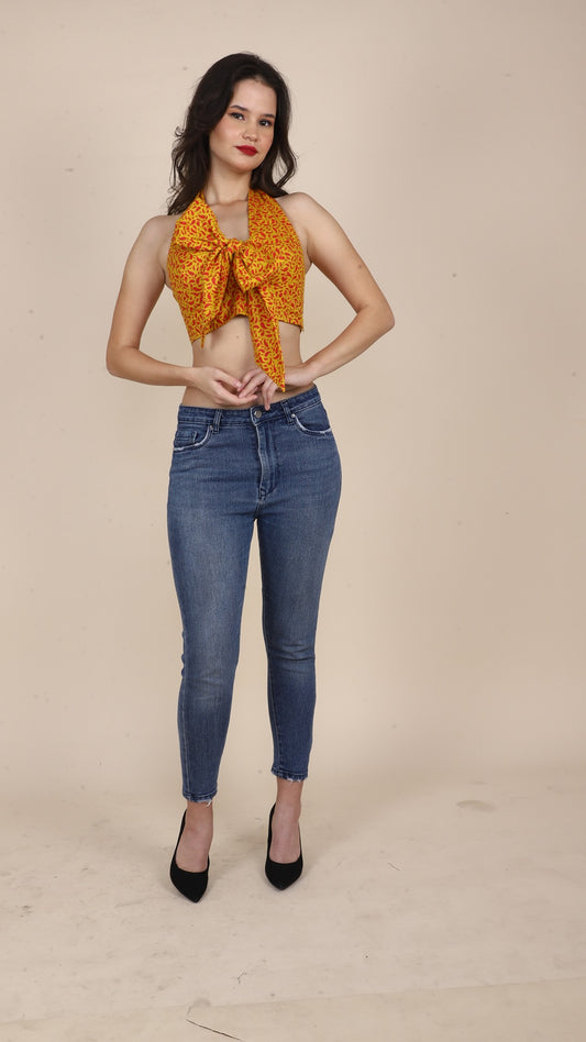 Yellow Non-Padded Bralette