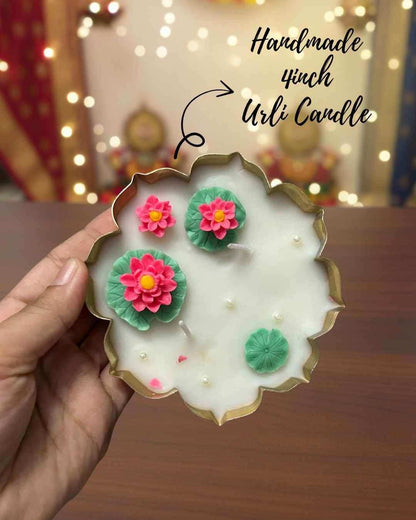 Dry fruit & lotus urli candle basket